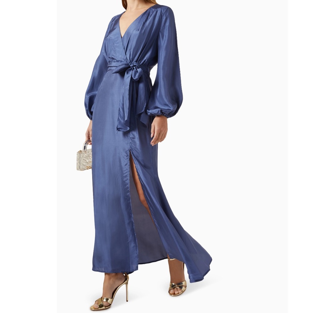 Elliatt Equator Tie Belt Maxi Dress Size S NWT